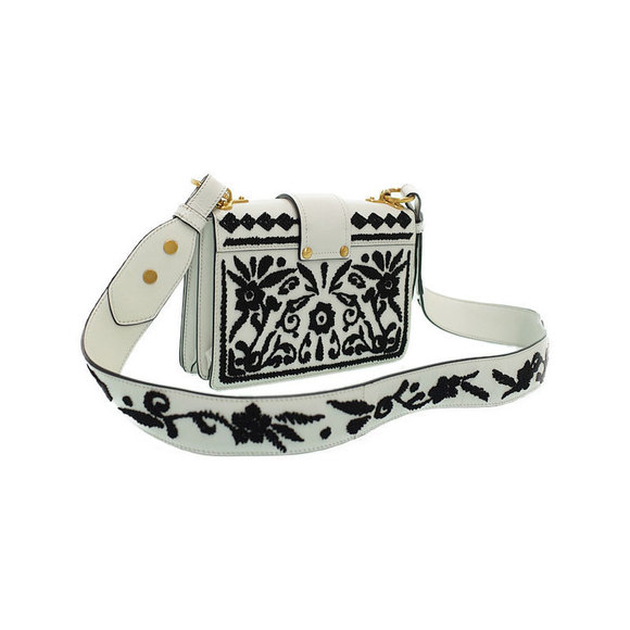 Prada Embroidered Cahier Shoulder Bag - Picture 2 of 9